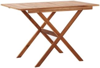 vidaXL Gartentisch 110 x 67 x 74 cm Massivholz Akazie