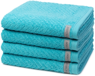 Ross Smart 4 tlg. Frottier-Set - 4 X Handtuch (50 X 100cm) - 520 g/m2 - Lagune