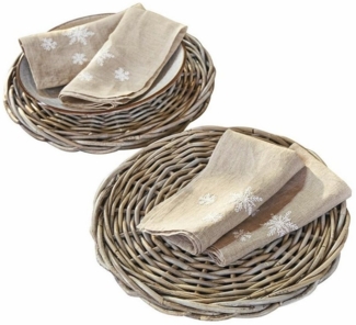 Mirabeau Platzset Platzteller 2er Set Bland braun