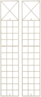 CLP 2er Set Rankgitter Trigo aus Metall,antik-creme