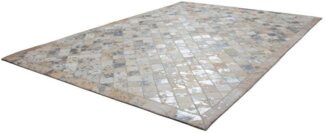 Kayoom Fellteppich Lavish 210 Lederteppich, rechteckig, Höhe: 8 mm, Patchwork-echtes Leder-Fell, Wohnzimmer