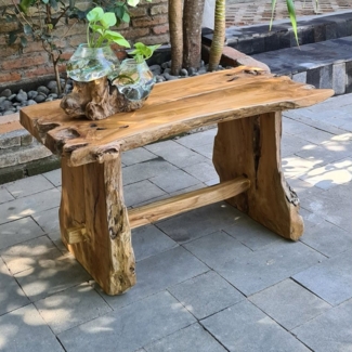 More2Home Sitzbank PRIMO, recyceltes Teakholz, 120 cm