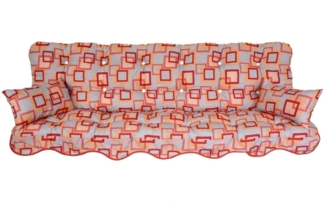 Kühnemuth Auflagekissen Auflagen Set Hollywoodschaukel Sitzkissen 150x50 cm Design 280-150