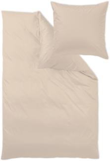 Curt Bauer Uni Mako-Satin Bettwäsche|140x200 cm + 70x90 cm| beige