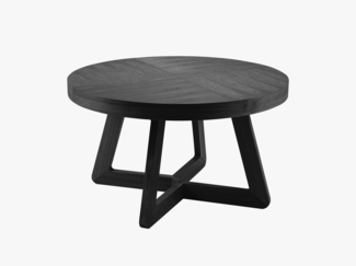 Micadoni 8-Sitzer Tisch Dustin Holz Eiche Schwarz Furnier