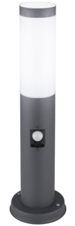 LED Sockelleuchte, Edelstahl, anthrazit, Sensor, H 45 cm
