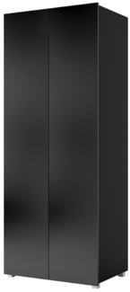 Lomadox Kleiderschrank CAIRNS-132 in schwarz Hochglanz, Modern, grifflos