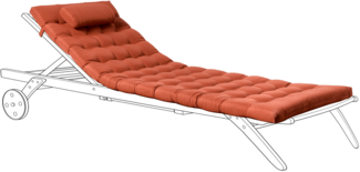 Liegenauflage CESANA PREMIUM Rot