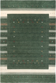 Morgenland Gabbeh Teppich - Loribaft Softy - Aurora Flair - rechteckig - 230 x 160 - Grün
