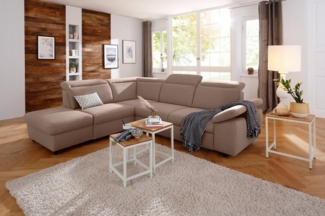 Home affaire Ecksofa Mauritius L-Form, mit Ottomane, mit Kopfteil- und Armlehnverstellung