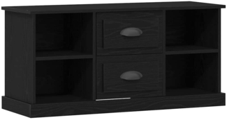 vidaXL TV-Schränk Schwarz Eichen-Optik 99,5 x 35,5 x 48 cm 881380