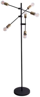 Stehleuchte, Arme schwenkbar, schwarz, H 166 cm, ARMSTRONG