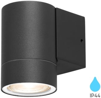 LED Wandleuchte Außen Anthrazit Zylinder GU10 Down Außenwandleuchte Modern IP44