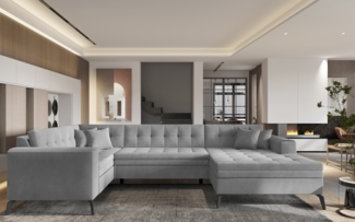 Wohnideebilder Montez Grau Ecksofas & Eckcouches CO-MON-RT-03NU
