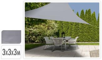 ProGarden Sonnensegel 3x3x3 m Grau Dreieckig 436350