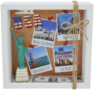 ZauberDeko Geschenkbox Geldgeschenk Verpackung Geldverpackung Urlaub Reise USA Amerika