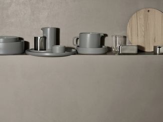 Blomus Pilar Krug, Kanne, Kännchen, Milchkrug, Keramikkrug, Keramik, Pewter, 500 ml, 63970