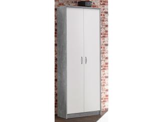 Aktenschrank >Olli< in Beton - 72x198x35cm (BxHxT)