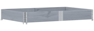 vidaXL Pflanzkasten Grau 150x100 cm Massivholz Kiefer 3295413