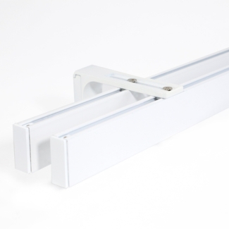 Deco-Raum® Gardinenschiene Innenlauf Loft | Größe: 180cm | Material: Aluminium | Farbe: Weiß