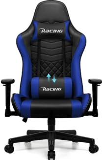 Gaming Stuhl Wippfunktion verstellbare Lendenkissen 170° Bürostuhl 150 kg