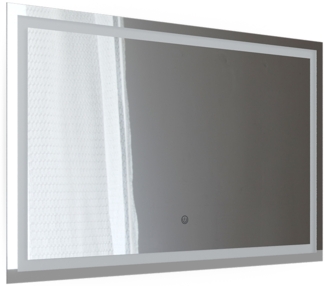 Vicco Badezimmerspiegel Glas 2.8 x 70 cm mit LED Beleuchtung, Viola