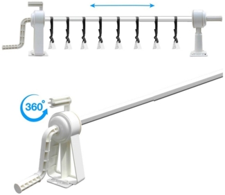 Mucola Pool-Abdeckplane Pool Aufroller Aufrollvorrichtung Stange Poolabdeckung Solarfolie 1-6 (Stück, 1-St, Aufroller einzeln), Hochwertiges, stabiles Gestell