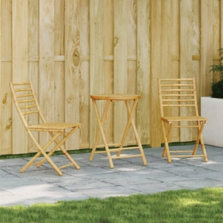 vidaXL 3-tlg. Bistro-Set Bambus 3278536