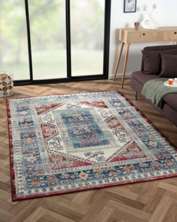 Myflair Möbel & Accessoires Teppich Elfi 1, rechteckig, Höhe: 6 mm, Flachgewebe, im modernem Used Look, superflach, Microfaser