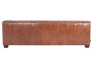 Chesterfield Glasgow - 3-Sitzer Sofa - Leder Vintage-Cigar