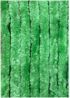 Moritz Flauschvorhang aus Chenille 90 x 220 cm grün Türvorhang als Fliegenschutz Insektenschutz für Camping Wohnwagen