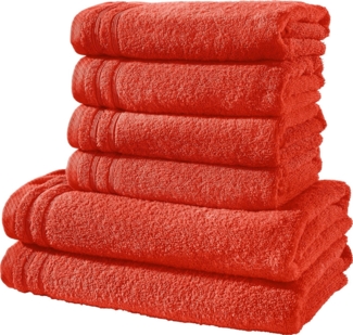 Erwin Müller Handtücher Frottier-Set "Heidelberg" 6-teilig, Frottier, Walk-Frottier Uni