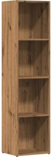 vidaXL Bücherregal Artisan-Eiche 36x30x143 cm Holzwerkstoff 855777