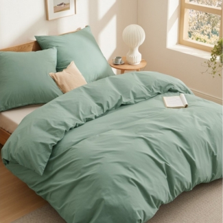 BEDSURE Bettwäsche mit Reißverschluss, 100% Baumwolle, ÖKO-TEX zertifiziert, 3 teilig, hohe Atmungsaktivität und Feuchtigkeitsregulierung