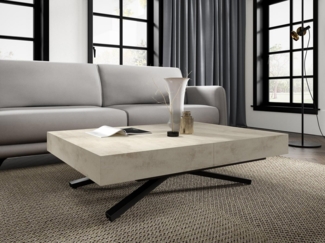 Compleo Couchtisch ausziehbar und höhenverstellbar, Elegant, funktionale Lösung SEA