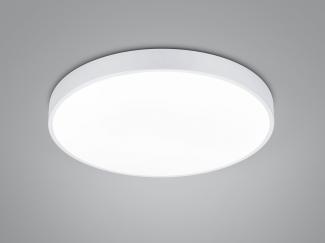 LED Deckenleuchte WACO in Weiß matt extern dimmbar flach, Ø 49cm