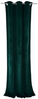 TOM TAILOR Vorhang French Velvet Blickdichter Ösenvorhang (1 St), Öse, Polyester, 135 x 245 cm in Dunkelgrün