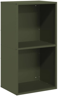 vidaXL Brennholzregal Olivgrün 40x30x75 cm Kaltgewalzter Stahl 864194