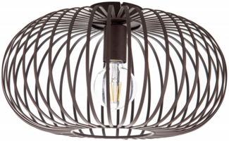 Deckenleuchte Deckenlampe Metallschirm Rostfarben Rund 63270111