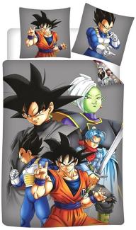 Dragon Ball Bettwäsche, Baumwolle, 2 teilig, Dragon Ball Super Wendebettwäsche 135-140 x 200 cm