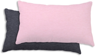 One Home Kissenbezüge Wende Melange, (2 Stück), meliert, Baumwolle kuschelig warm weich Biber Winter