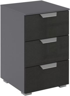 rauch Nachtkommode Nachttisch Nachtkonsole ORIAS in Dekor- oder Hochglanzfront (Breite 40 cm), mit 3 geräumigen Schubladen für viel Stauraum MADE IN GERMANY