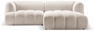 Micadoni Modulares Ecksofa Harry 3-Sitzer Rechts 3D-Stoff Helles Beige