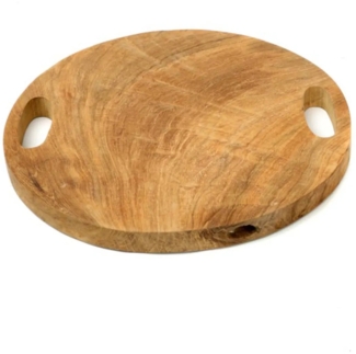 Das Teak Root Schneidebrett - Natur - L - Natürlich - 40x40x4cm