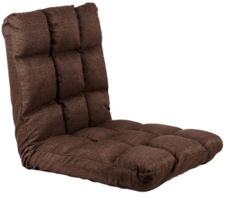 UNUS HOME Sessel Bodenstuhl (1-St, 105x45x10 cm (LxBxH) im flachem Zustand), Bodenkissen mit Lehne, Sitzkissen, Rückenlehne, Meditationsstuhl