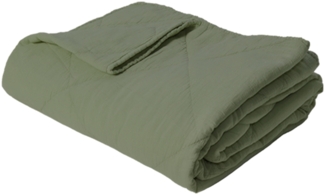 Decke Überwurf 100% Baumwolle 140 x 200 cm Skandinavisch Armee