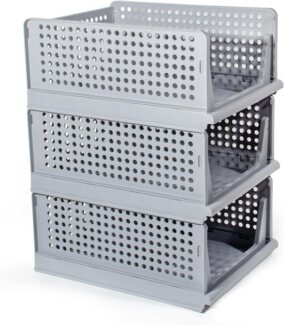 Zedelmaier Organizer Schrank-Organizer Kleiderschrank Schublade faltbare Aufbewahrungsbox (Set, 3 St, Set of 3), Klappbar und Stapelbar Aufbewahrungsbox