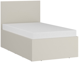 Lomadox Bett FIER-129, Kaschmir, Liegefläche 90x200 cm, minimalistisch