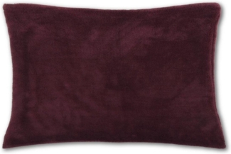 Kissenhülle Kuschel 30 x 50, Auswahl: rotbraun - kastanienbraun mit Füllung