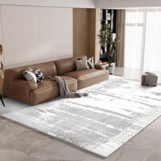 Vamcheer Teppich Flauschig 200X300 Modern Grau Schlafzimmer rutschfest